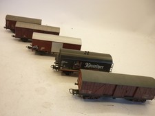 5 x HO gauge WAGONS - DB FS SSB-CFF SNCF,                                 w