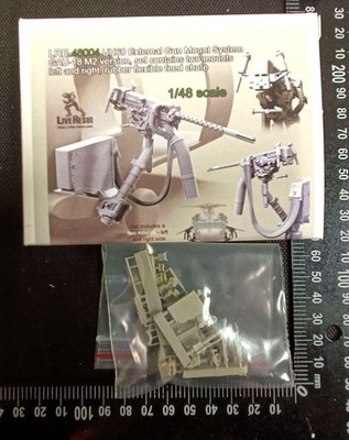 Live Resin 1/48 UH60 External Gun Mount System GAU-18 M2 Version