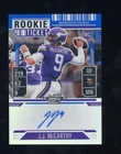 2024 Contenders Optic Rookie Ticket Blue JJ McCarthy RC Rookie AUTO 46/75