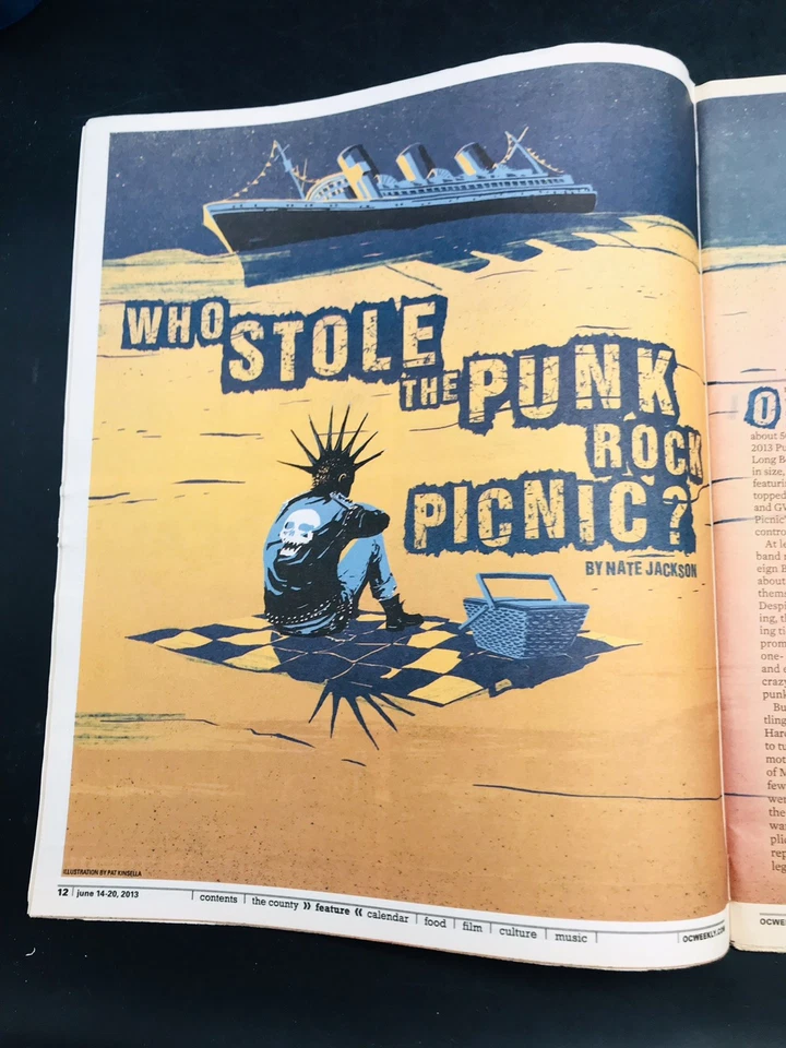 2013 OC Weekly Magazine Who Stole The Punk Rock Picnic? June 14-20 Volume 18 #42 — 第 4/4 张图片