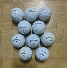 Titleist & Callaway Mixed Golf Balls 10 Pack White