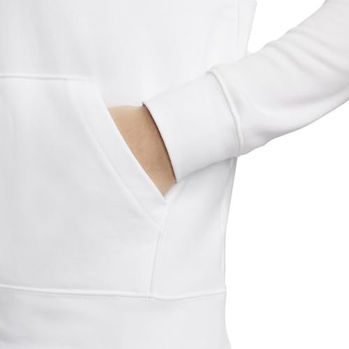 Nike Sportswear Club Women's Logo Pullover Hoodie XS White - Picture 4 of 6
