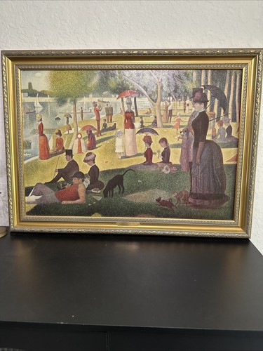 Seurat Sonntagnachmittag auf der Insel La Grand Jatte Museum Reproduktion Zertifikat - Bild 2 von 17