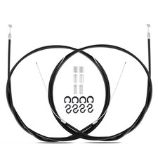 1 Pair Bike Brake Cable Set,Front and Rear as the picture shows, black silver