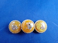 Vtg 1980's 90's Jelly Style Gold Tone Modern Look Hair Barrette 11-C