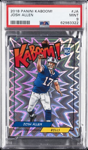 2018 PANINI KABOOM! #JA JOSH ALLEN ROOKIE RC PSA 9