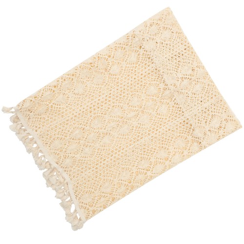 Rideau d'armoire court en fil de coton, rideau creux Crochet, rideau de - Foto 1 di 12