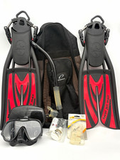 ScubaPro Twin Jet Max Fins S Atomic Aquatics Mask Sherwood Snorkel Oceanic Bag