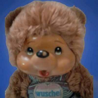 ORIGINAL Sekiguchi BÄRENPUPPE WUSCHEL VINTAGE SAMMLERSTÜCK  DAUMENLUTSCHER 28CM