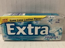 Vintage 2006 Wrigley s EXTRA POLAR ICE Sugarfree Gum 15 Sticks-NOS-Sealed