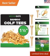 Bamboo Golf Tees 1-1/2"  100 pcs.  Extra Durable  Stronger Than Wood Tees ...