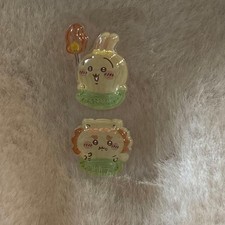 Chiikawa Movie Bonbon Drop Stickers Usagi Shisa Set of 2 Used