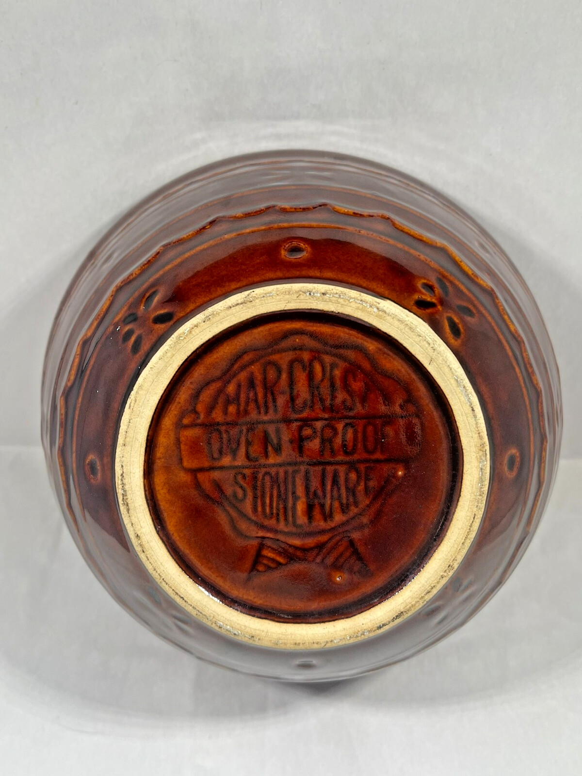 Mar Crest Daisy Dot 1950s Oven Proof Stoneware Bowls Retro Kitchenware Vintage