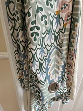 john lewis eyelet pair of curtains blackout lined Alva print