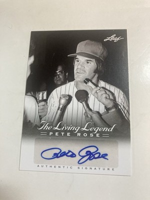2012 Leaf Trading Cards The Living Legend Pete Rose Autograph Au 27 *JJSTOYZ*