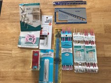 lot of misc New  Used knitting needles double point yarn needles gauge.......h6