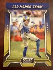 2023 Score Football All-Hands Team Cooper Kupp #AHT-3 3D Lenticular Case Hit SSP