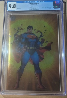 Action Comics 1 SDCC 2025 Jim Lee Gold Foil Ebay Live CGC 9.8 Limited ...