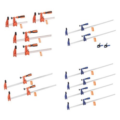Uimoso Woodworking Bar Clamps 2/4-Pack 6-36in Adjustable F Clamp Cast Iron