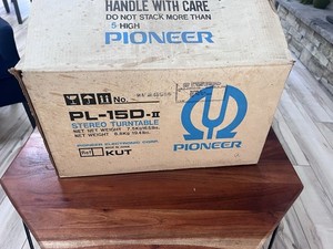 Pioneer PL-15D-II Turntable Vintage Original Box