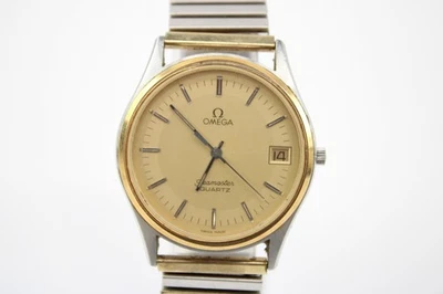 Omega Seamaster Two Tone Watch Quartz SPARES & REPAIRS