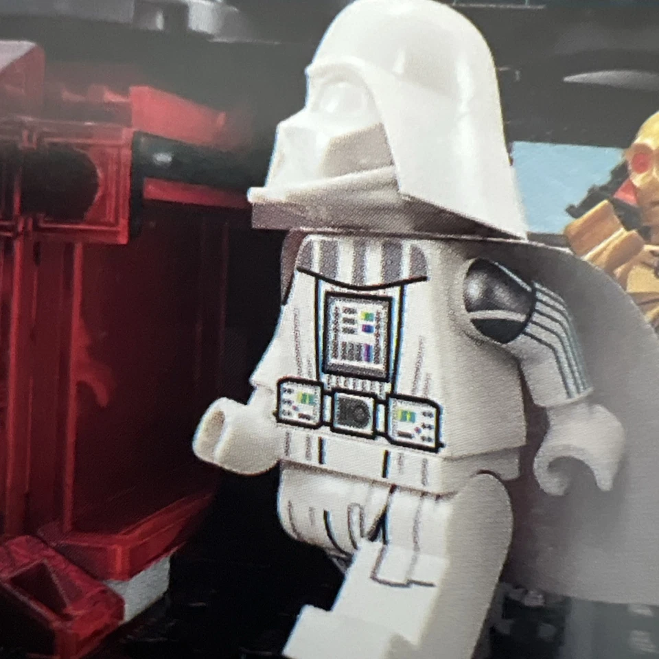 LEGO Star Wars Jedi Darth Vader White Minifigure From 75389 Dark Falcon Set NEW - Image 4 of 4