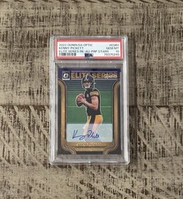 2022 Optic Elite Series Auto Kenny Pickett FOTL Purple Stars #11/25 PSA 10 GEM