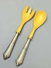 WMF,Modell 900 Fächermuster Salatbesteck (Hornlaffen),Silberauflage