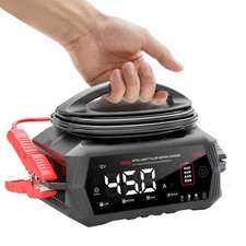 HTRC 45Amp Smart Battery Charger 6V/12V/24V Automatic Maintainer,Trickle Charger