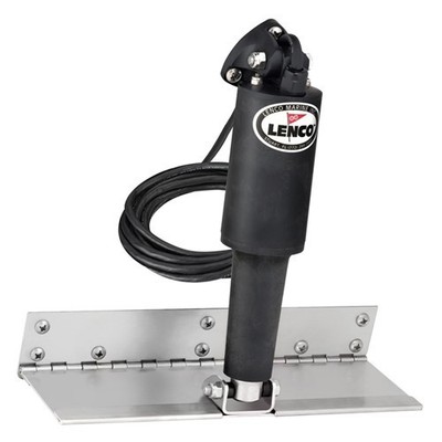 Lenco Marine 4'' X 12'' Limited Space Trim Tab Kit W/O Switch 12V - Standard Finis