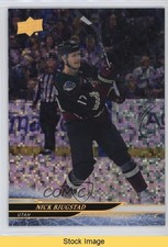 2024-25 Upper Deck Series 2 Rainbow Speckled Foil Nick Bjugstad #418 READ 3d2