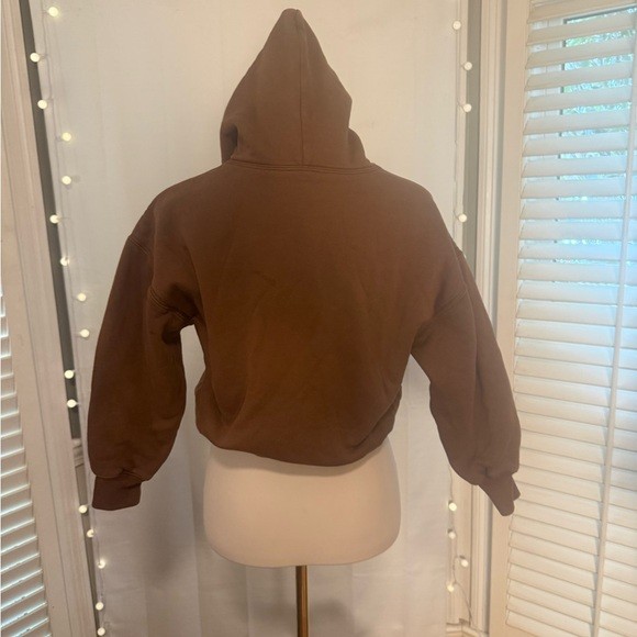 YZY Kids Brown Hoodie M 8-9 Boxy Streetwear Fit thumbnail 2