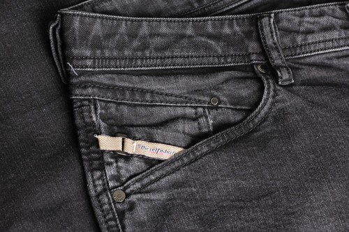 DIESEL BELTHER 0886Z Stretch Regular Slim Tapered Jeans Men Size W34 ~L31 - Picture 4 of 8