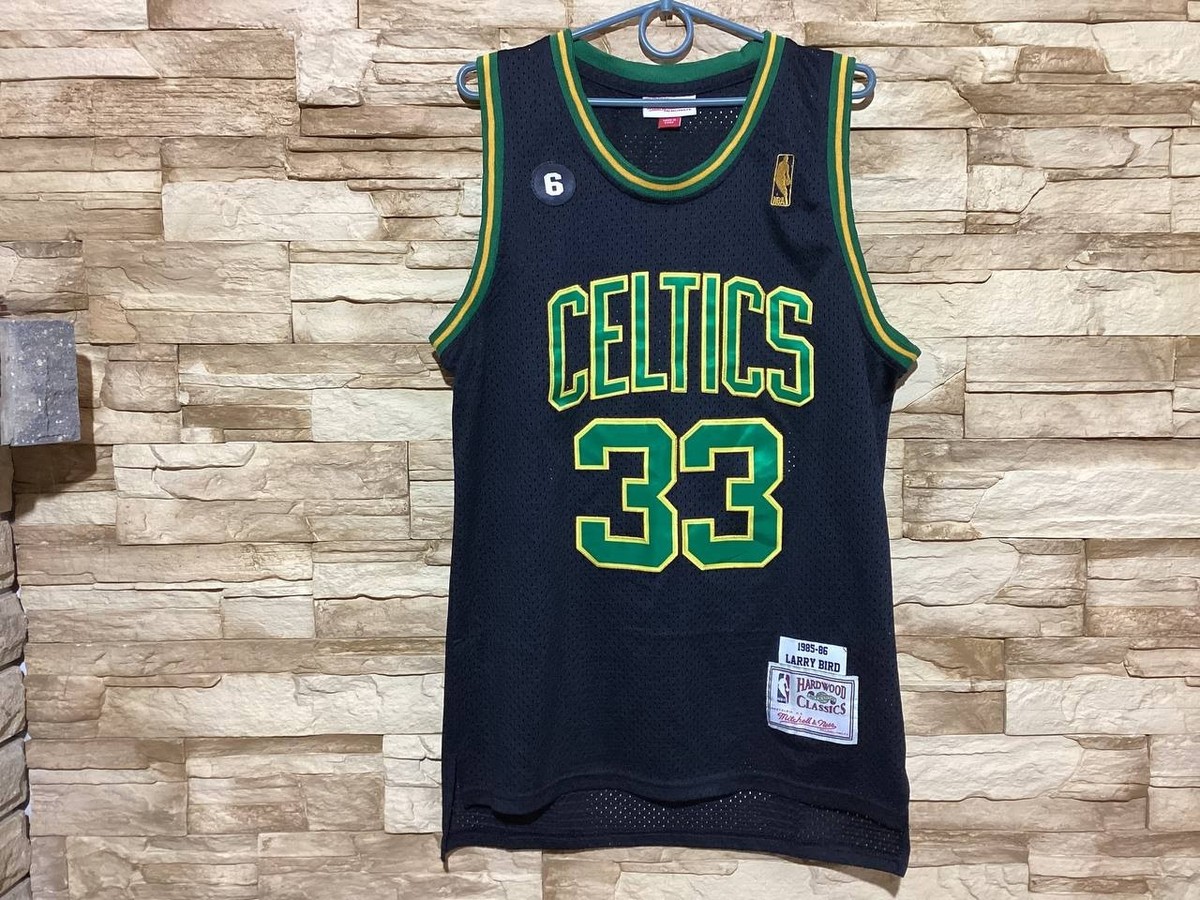ウェア Mitchell & Ness Celtics Larry Bird 33 Larry Bird #33 Celtics Mitchell & Ness Black Jersey Hardwood