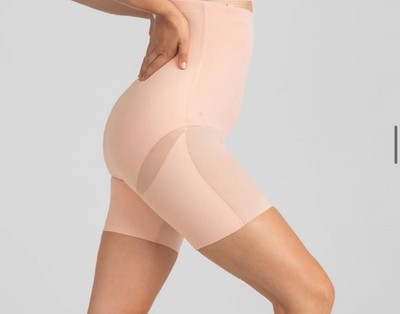 New HoneyLove SuperPower Short Women Sz XS Rose Tan Shapewear All Over Sculpt
