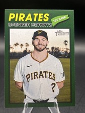 Topps 2025 Heritage Dark Green Border Spencer Horwitz #266 1st Base Pirates