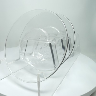 Libbey Moderna 5335 Clear Glass Salad Dessert Plate 6'' Event Cater Replace 2 Cnt