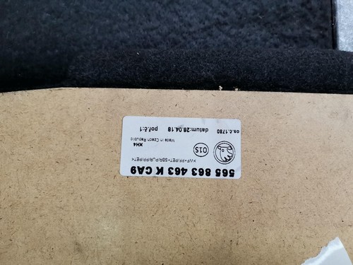 Skoda Kodiaq Boot Floor Carpet Black Fabric 2016-2025 565863463K - Picture 2 of 3