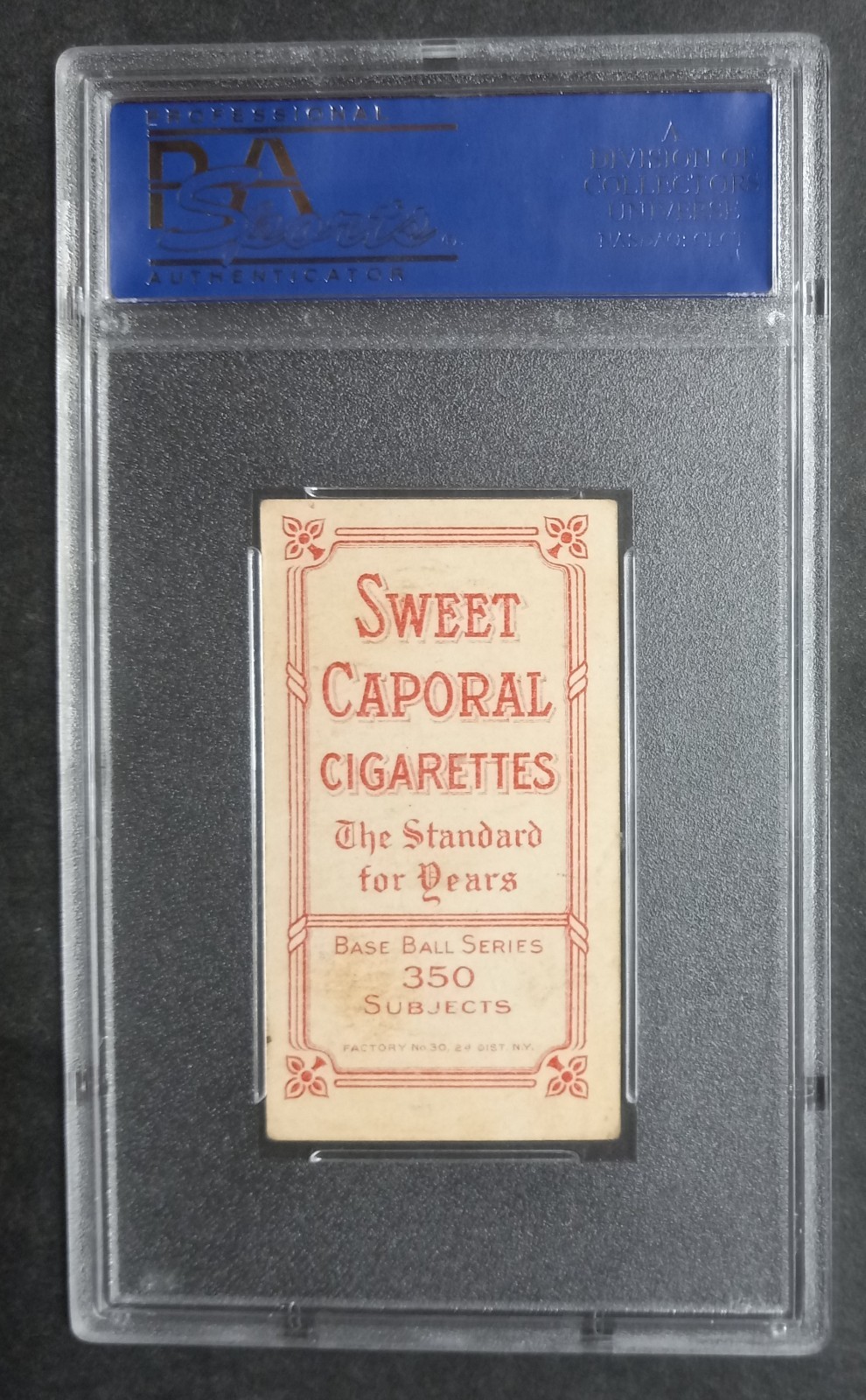 1909-11 T206 - Hal Chase - Sweet Caporal 350/30 - PSA 4 VG-EX view 2