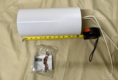 Progress Lighting P5741-30 White 6'' Cylinder Outdoor Ceiling Light