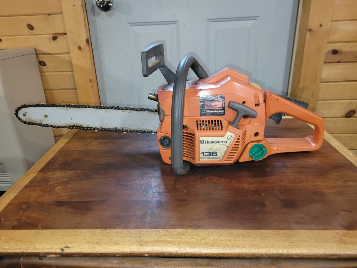 チェーンソー　ハスクバーナ　136 Husqvarna 136 Chainsaw For Parts Or Repair Used Chainsaw | eBay