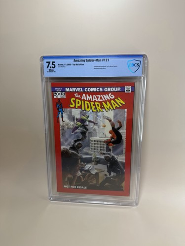 Amazing Spider-Man #121 CBCS 7.5 White Toy Biz Reprint Gwen Death