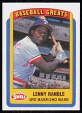 1990 Swell Baseball Greats Lenny Randle Texas Rangers #53