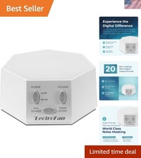 LectroFan Classic White Noise Machine - Compact Sleep Sound Machine for Bedro...