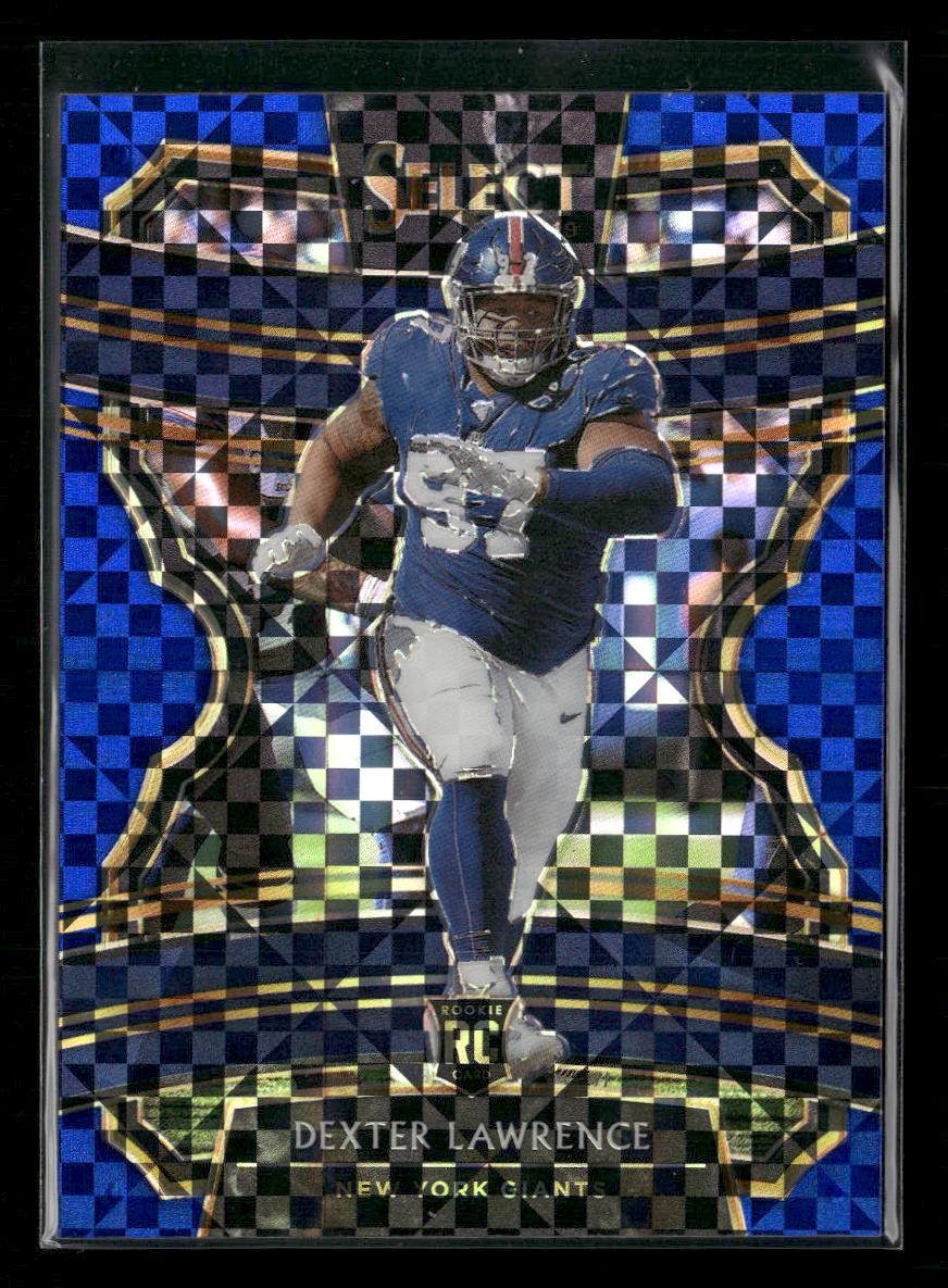 2019 Panini Select #83 Dexter Lawrence Blue Prizm #/175