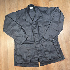 Giacca da combattimento militare USA vintage uomo S regular nera esercito utility field coat