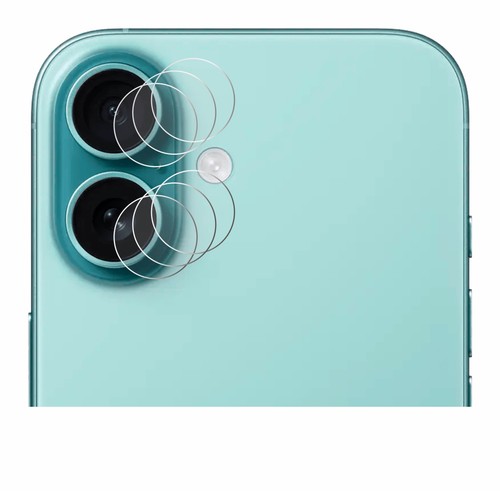 6x Folie für Apple iPhone 16 (NUR Kameraschutz) Schutzfolie Displayschutz - Zdjęcie 2 z 11