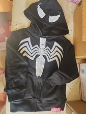 Marvel XS 4/5 Boys Spiderman Venom Zip-Up Hoodie