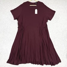 Universal Standard Dress Womens 2XL Devi Liquid Jersey Dress Black Cherry NWT