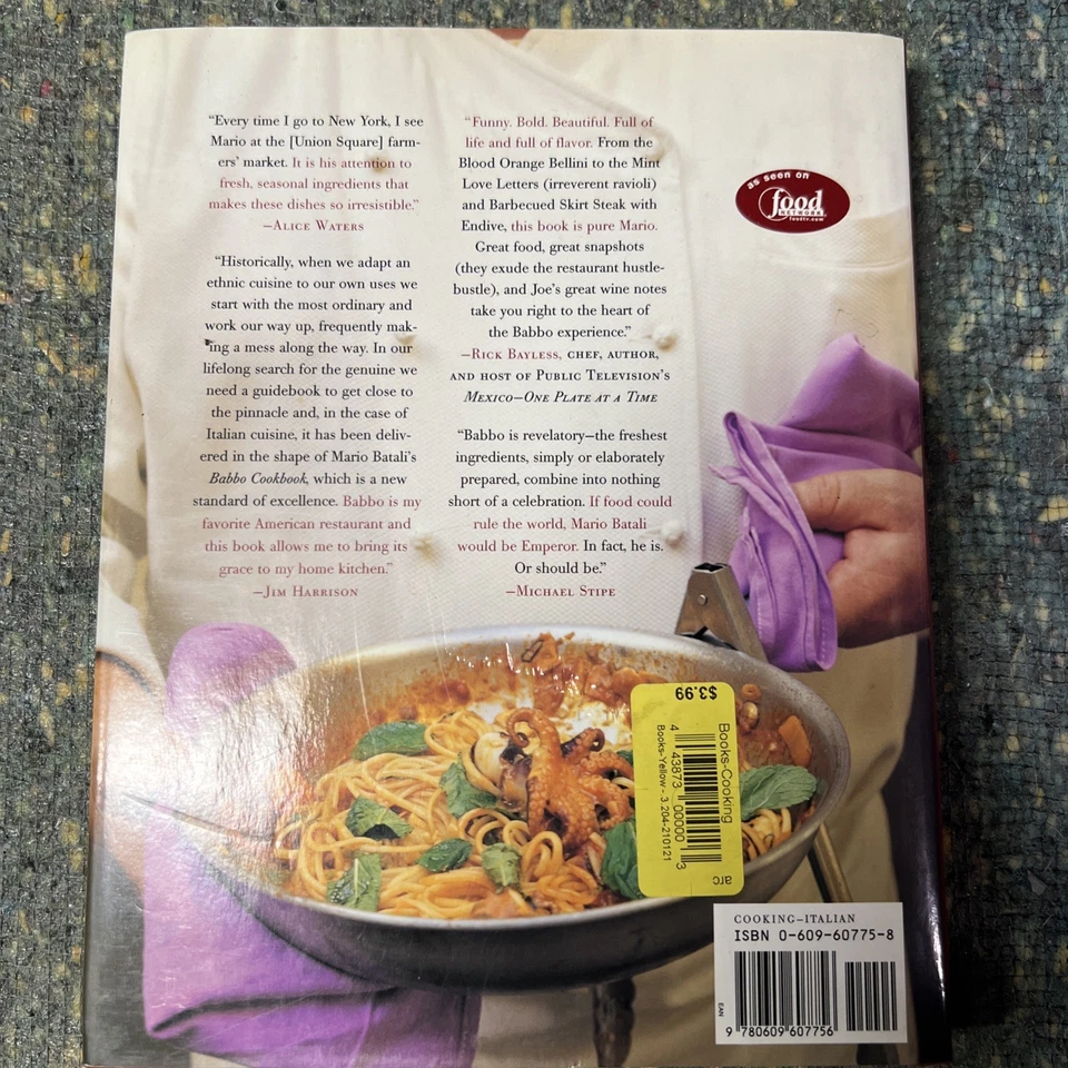 MARIO BATALI Signed Book ("THE BABBO COOKBOOK"-2002 Edition Hardback) - Image 2 of 2